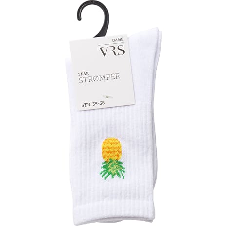 VRS Dame Tennisstrømper Str. 39/42 Hvid