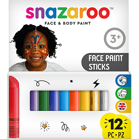 Snazaroo Sminkefarver Stifter Assorteret