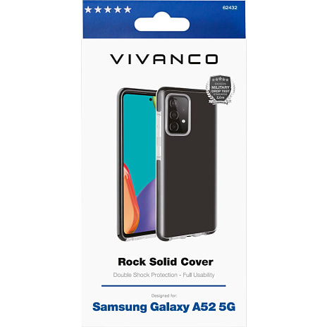 Vivanco Samsung Galaxy A52 Cover Transparent/Sort