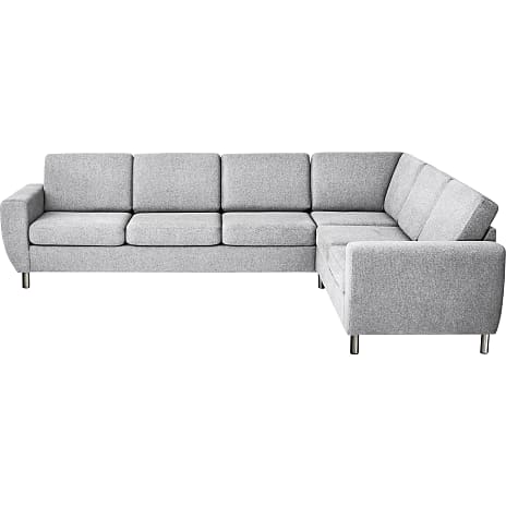 Rom Nordic vendbar hjørnesofa - lysegrå