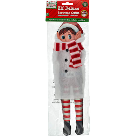 Elf snemands-dukkekostume 1 stk.