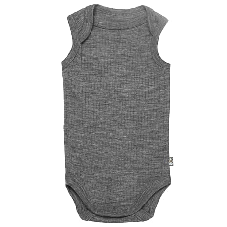 808 Baby Body Ærmeløs Str. 56 Grå