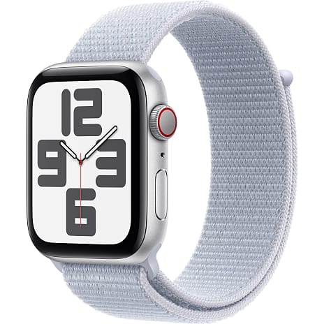 Apple Watch SE (2024) 44 mm Cell Silver Aluminium Sport Loop