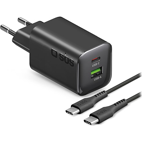 SBS GaN Vægoplader 65W Sort