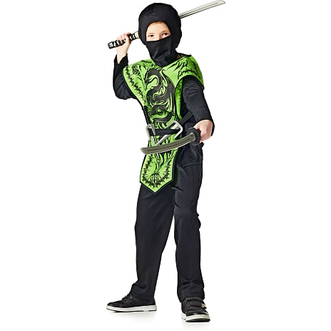 Drageninja Grøn Kostume Str. 140 cm