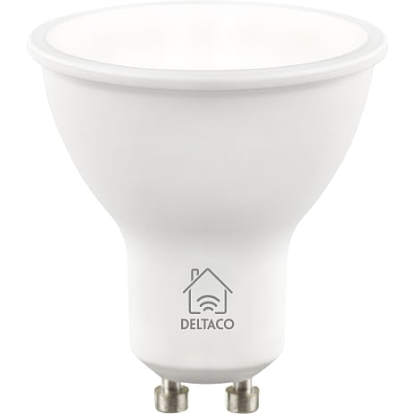 Deltaco Smart LED-pære GU10 - hvid 1 stk.