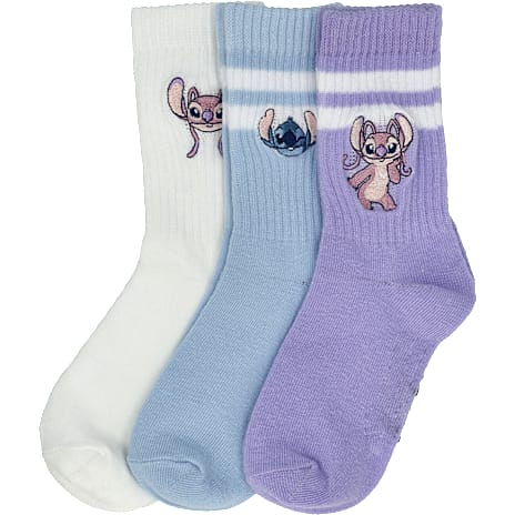 LILO & STITCH Børne 3-pak Strømper Str. 26-30 Multifarvet