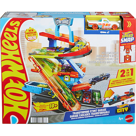 Hot Wheels Transforming Stunt Garage Legesæt