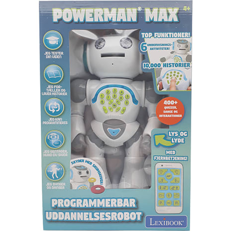 Derved opkald utilsigtet Powerman Max fjernstyret robot | Køb på Bilka.dk!