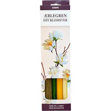 1conzept Crepe DIY blomster - æblegren 1 stk.