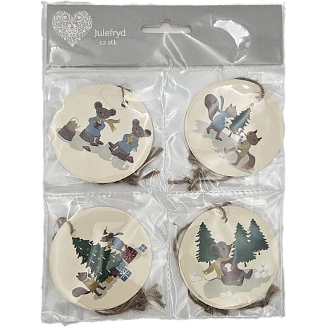 Julefryd Gavemærker - vinter/julemotiv assorteret