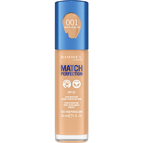 Rimmel London Foundation 001 Fair Porcelain Med SPF20