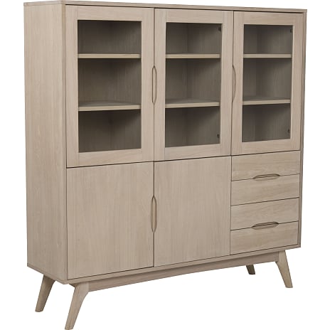 AC Design Furniture Marte Vitrineskab hvidpigmenteret eg