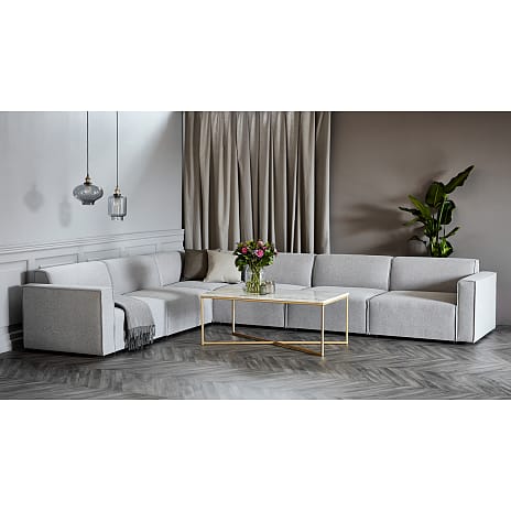 GRO Modul Hjørnesofa Lysegrå