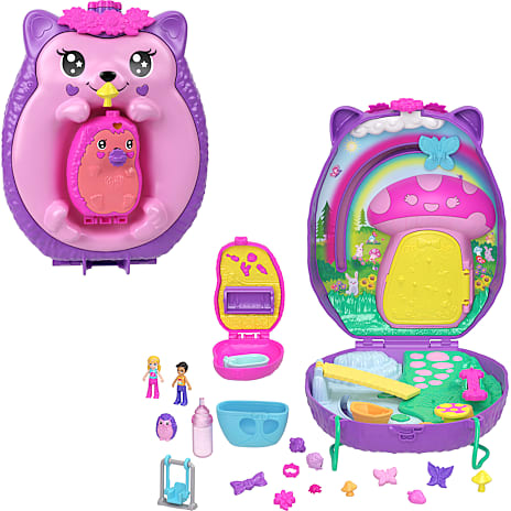 Polly Pocket Pindsvinemor og Baby Legesæt