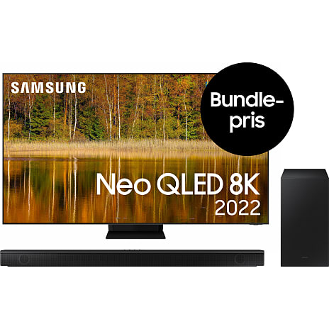 Samsung 85" Neo QLED 8K TV QE85QN800B Samsung HW-B660 3.1 Soundbar | på Bilka.dk!