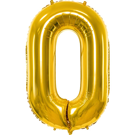 Folieballon "0" H:86 cm