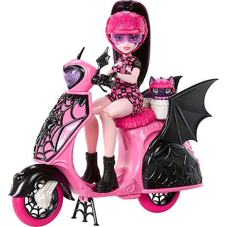 Monster High Draculaura Vamptastic Scooterdukke og køretøj