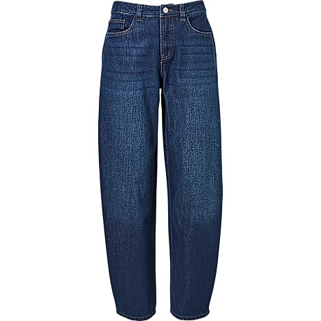 VRS Dame Barrel Jeans Str. 36 Mørkeblå