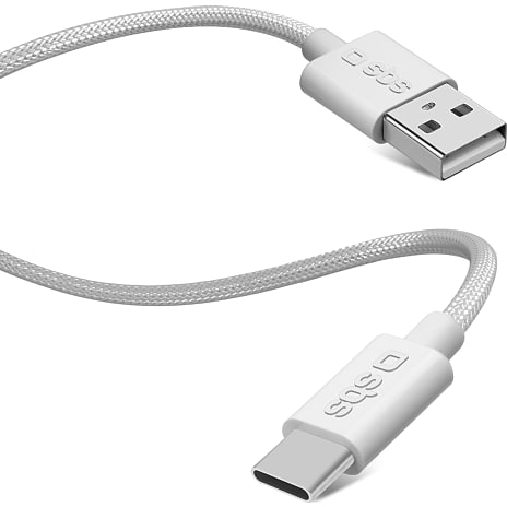 SBS Stofkabel 1,5 meter Grå