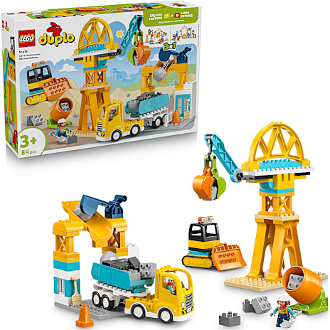 LEGO DUPLO By 3-i-1 Byggeplads med køretøjer 10476 1 stk.