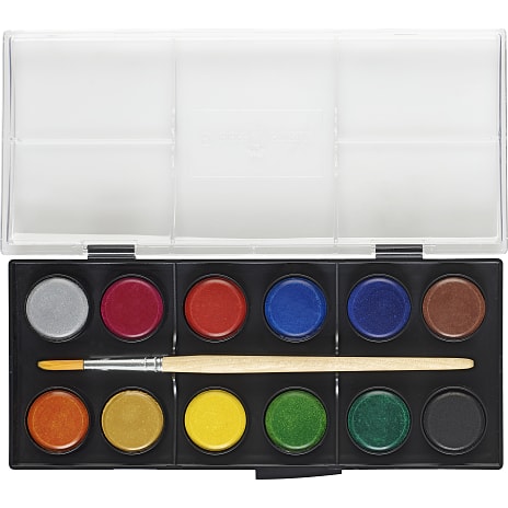 Faber-Castell akvarelfarver 12 farvebrikker 1 stk.