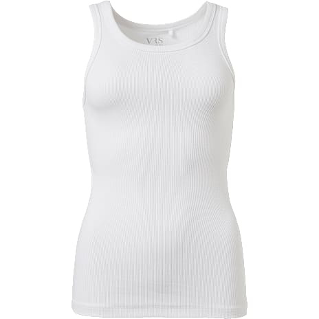 VRS dame basis tanktop str. S - hvid 1 stk.