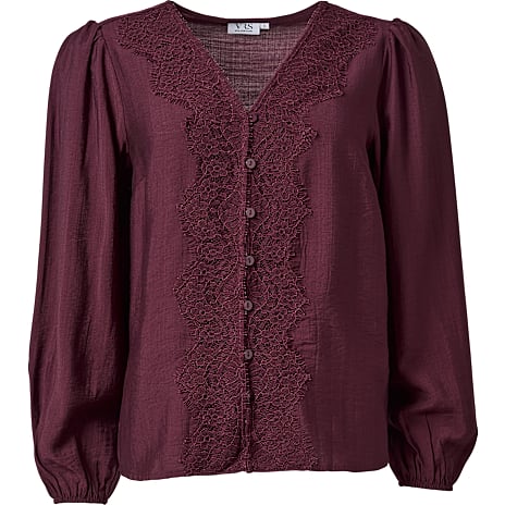 VRS Dame Bluse Str. 2XL Bordeaux
