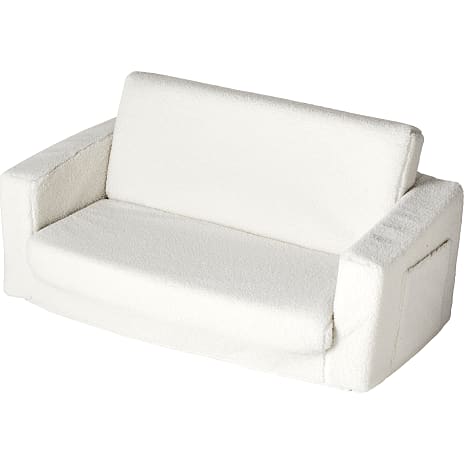 Andre Mærker Molly børnefoldesofa - hvid plys 1 stk.