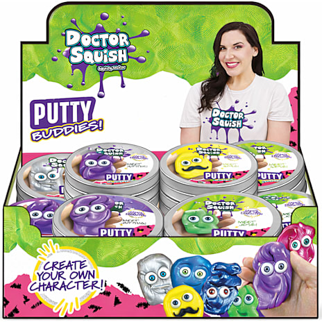 Doctor Squish Putty Buddies Slimsæt Assorteret