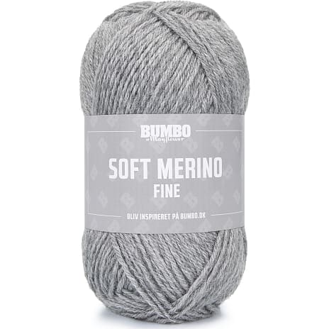 Bumbo By Mayflower Soft Merino Fine Uldgarn Lysgrå 1105