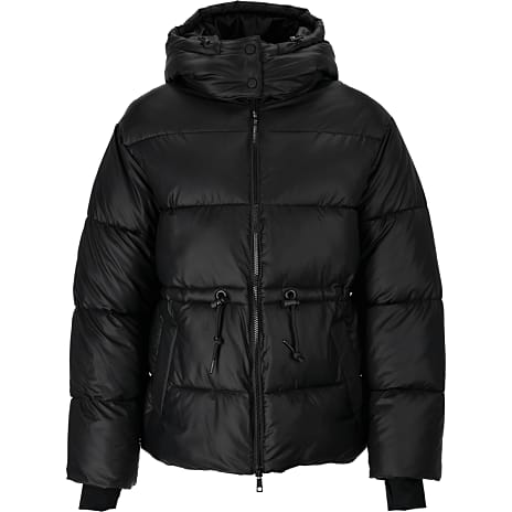 VRS Dame PU Coated Pufferjakke Str. L Sort