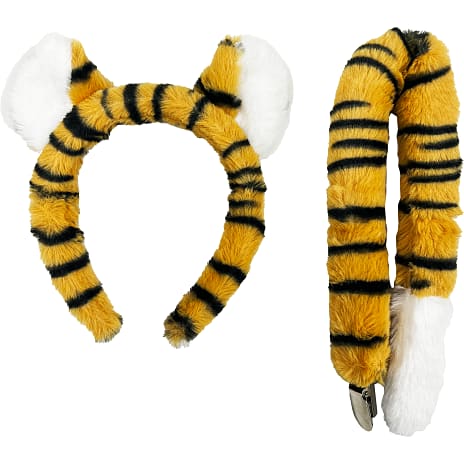 Udklædningssæt Med Ører Og Hale Tiger