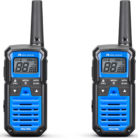 Midland XT50 Pro walkie talkie blå/sort