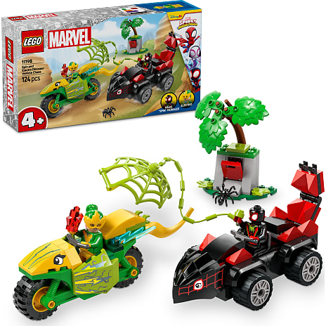 LEGO Marvel Spin og Electros jagt i dinosaurkøretøjer 11198 1 stk.