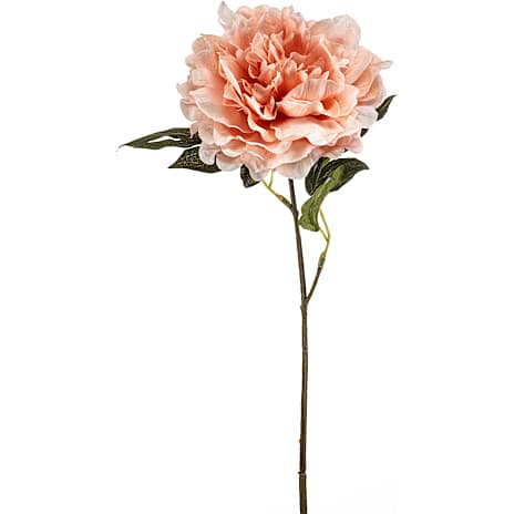 Kunstig Blomst Peony Peach