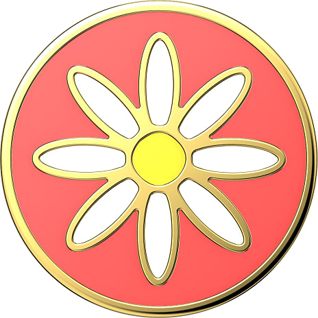PopSockets Enamel Quaint Daisy Coral