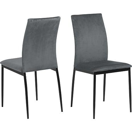 AC Design Furniture Demina Spisebordsstol Mørkegrå Velour