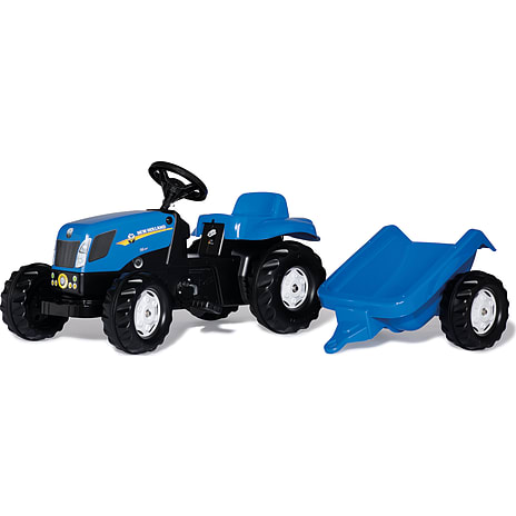 Rolly Toys New Holland T7040 Traktor Med Anhænger Blå