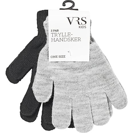 VRS Børnetryllehandsker Grå/Sort