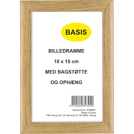 Basis Ramme i egetræslook - 10x15 cm 1 stk.