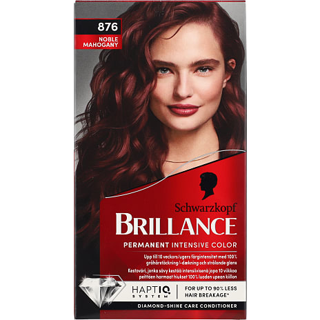 Schwarzkopf Permanent Hårfarve 876 Noble Mahogany Med Serum