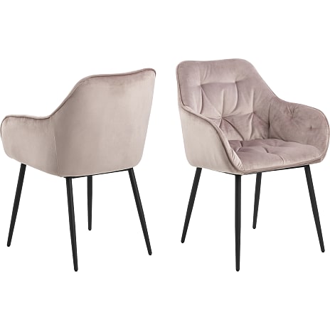AC Design Furniture Brooke Spisebordsstol Med Armlæn Rosa