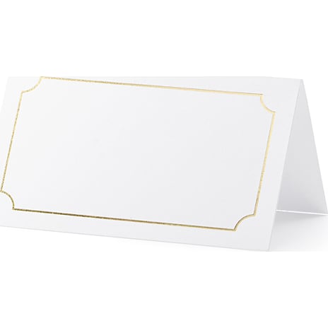 Andre Mærker Bordkort grene 9,5x5,5 cm - guldfarvet 10 stk.