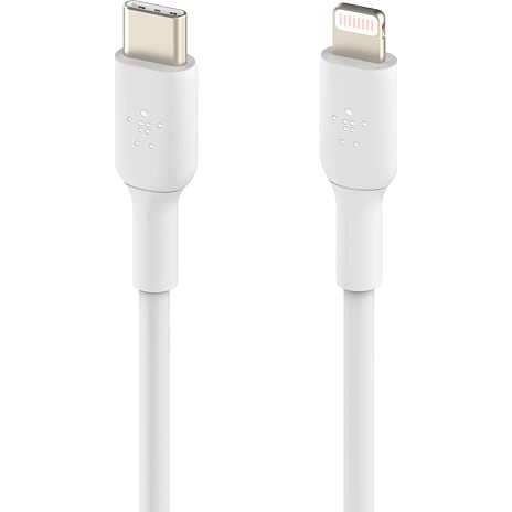 newness velstand Egnet Belkin Boost Charge Lightning til USB-C kabel PVC 1 meter - hvid | Køb på  føtex.dk!