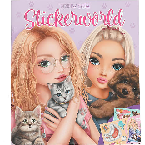 TOPModel kitty and doggy stickersbog 1 stk.