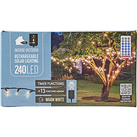 Koopman Lyskæde med 240 LED - Varm Hvid