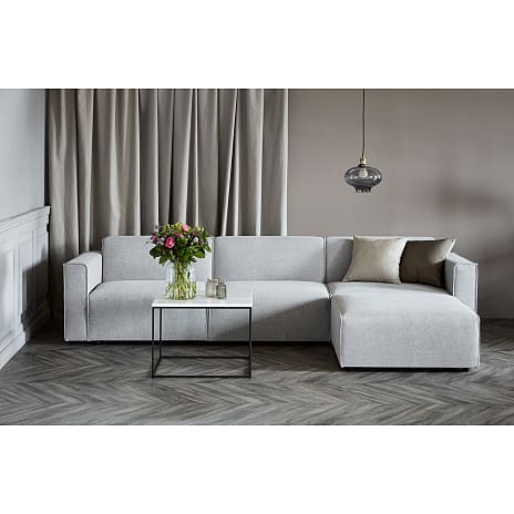 GRO Modulsofa med Chaiselong Lysegrå