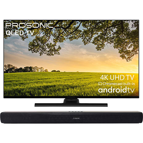 Prosonic 43QAND9023 43" QLED UHD Android TV med PS30W23 soundbar