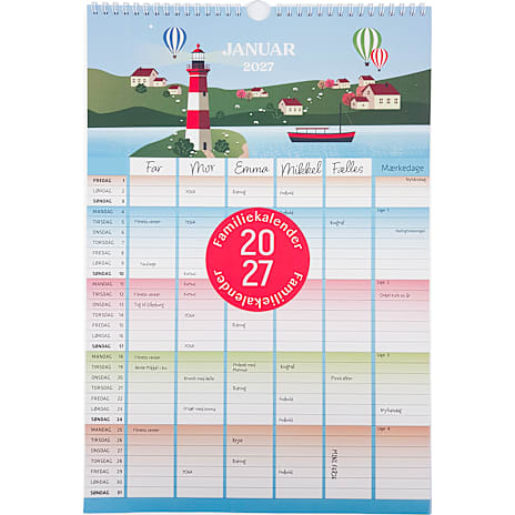 1Conzept Familiekalender 2027 Moderne